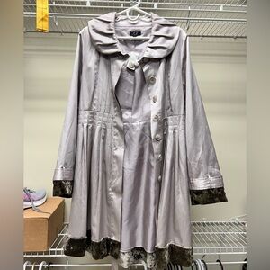 C2 Studio Silver Trench Coat